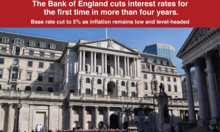 The Bank of England cuts interest rates for the first time in more than four years.