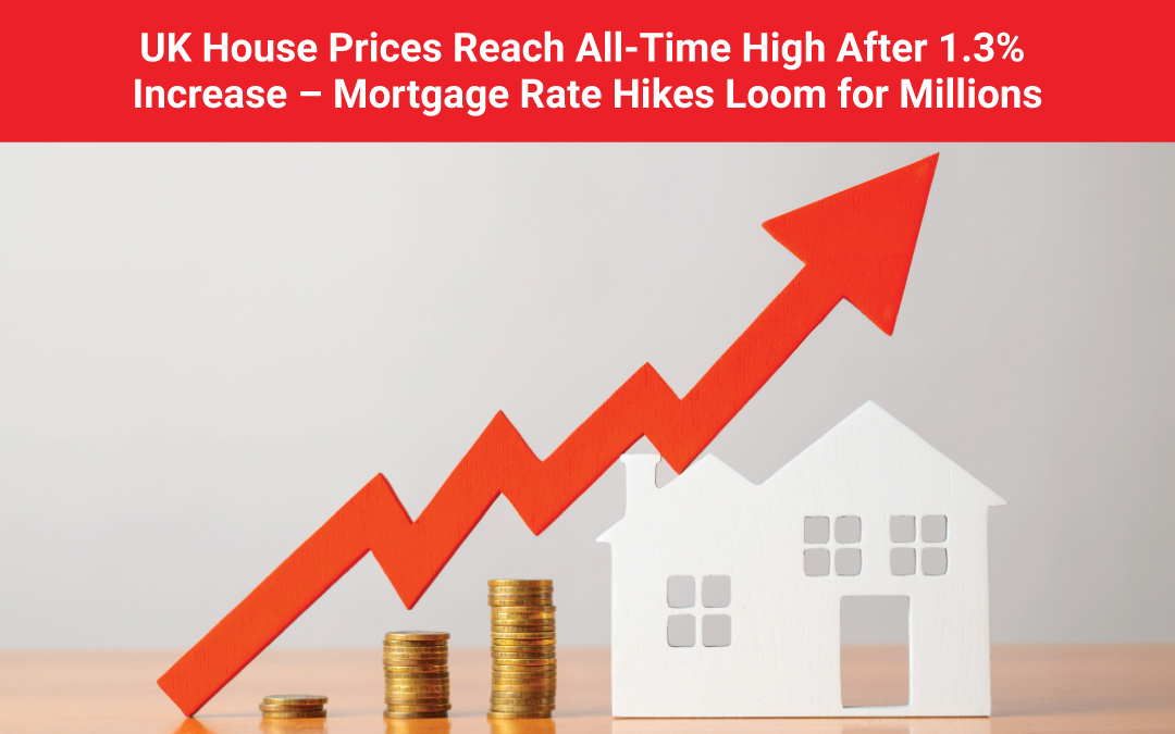 UK House Prices Reach All-Time High After 1.3% Increase – Mortgage Rate Hikes Loom for Millions