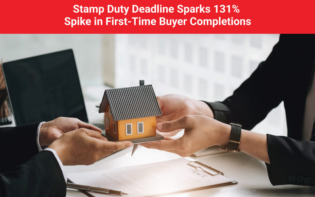 First-time buyers rushing to complete property purchases before stamp duty changes.