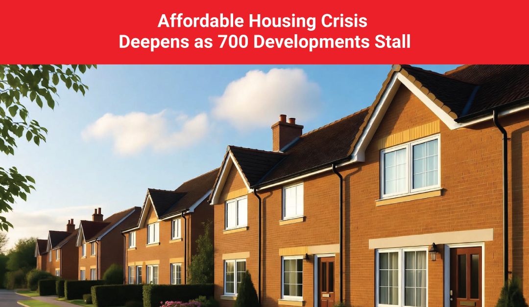 Stalled affordable housing developments across England amid funding challenges