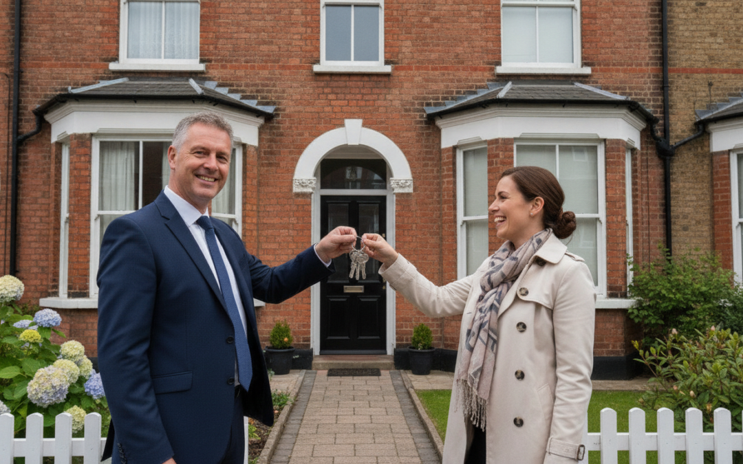 UK couple celebrating new home with Nationwide 5.5% fixed mortgage